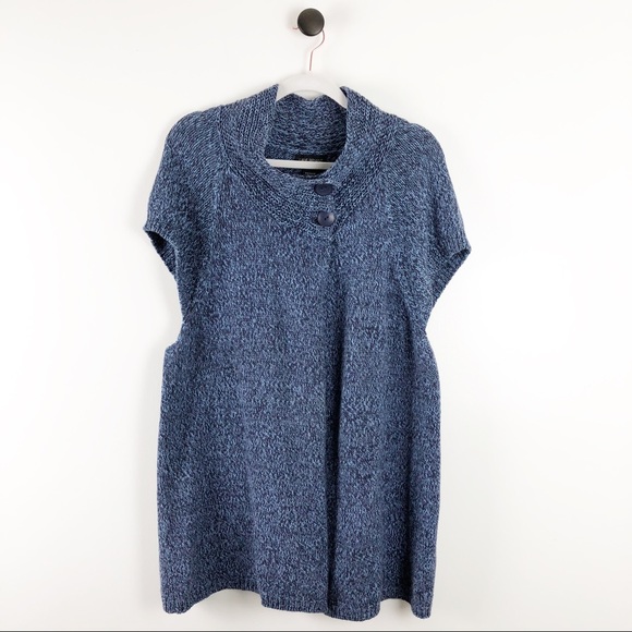 Lane Bryant Sweaters - Lane Bryant Button Cardigan Blue White Sz 22/24W